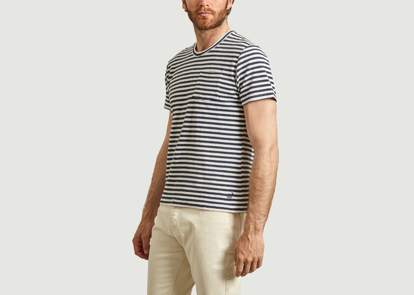 Emilio Napoli cotton terry striped t-shirt - Les Garçons Faciles