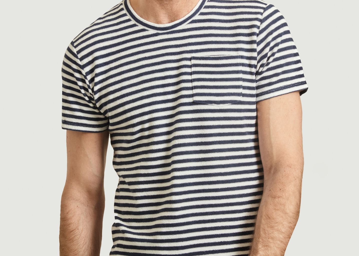 T-shirt rayé en coton éponge Emilio Napoli - Les Garçons Faciles