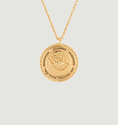 Scorpio astrological sign necklace with pendant