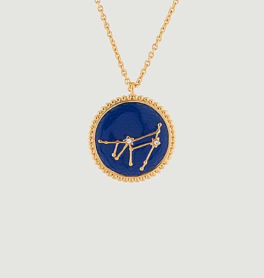 Collier avec pendentif signe astrologique Capricorne