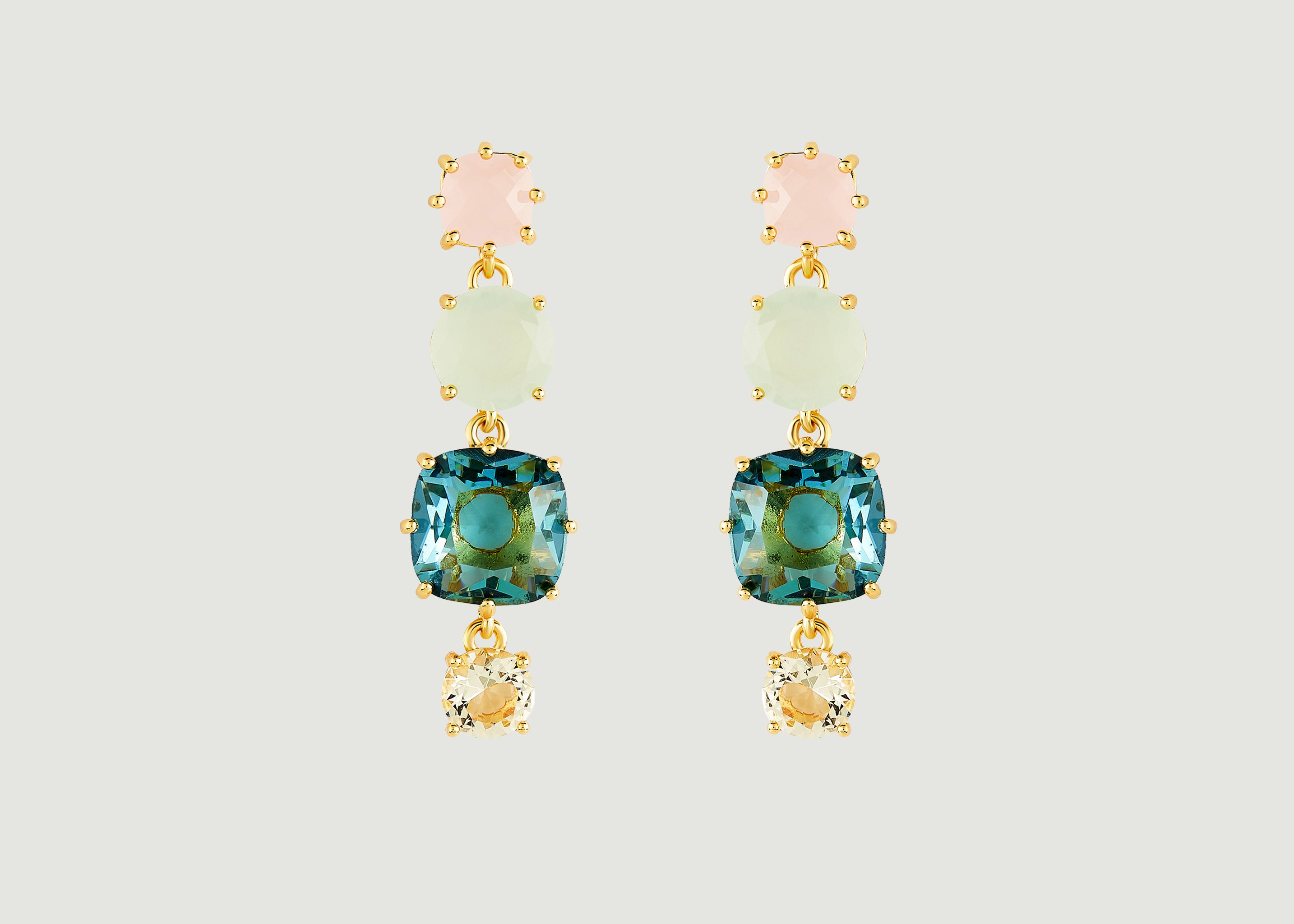 La Diamantine Earrings 4 stones - Les Néréides