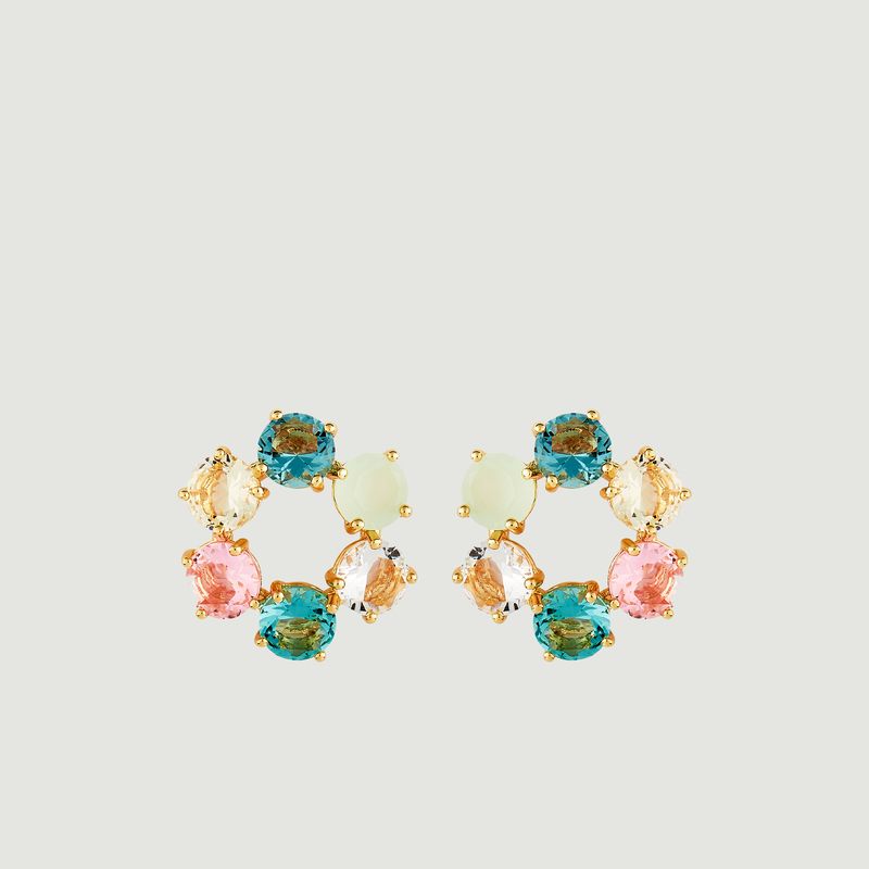 La Diamantine Circle Stud Earrings - Les Néréides