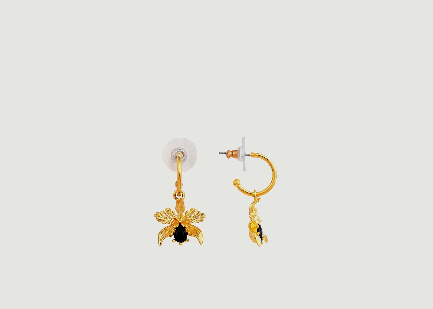 Boucles d'Oreilles Tiges Orchidée Flamboyante - Les Néréides