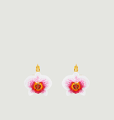 Boucles d'oreilles Dormeuses Rêves d'Orchidées
