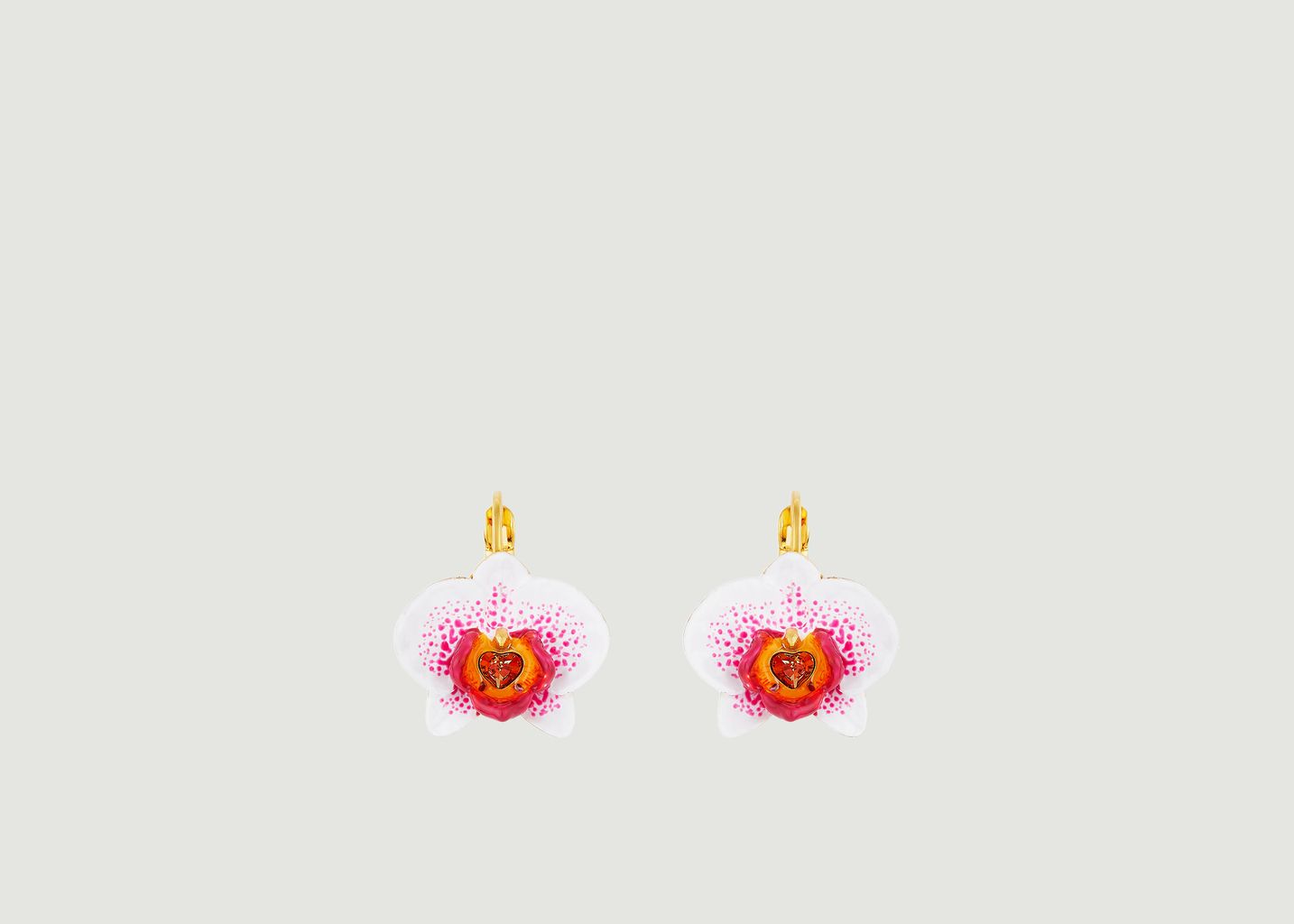 Boucles d'oreilles Dormeuses Rêves d'Orchidées - Les Néréides