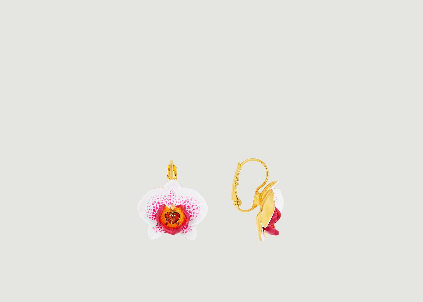 Boucles d'oreilles Dormeuses Rêves d'Orchidées - Les Néréides