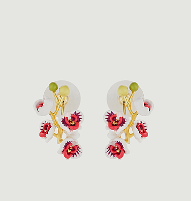 Boucles d'oreilles Orchidée Papillon