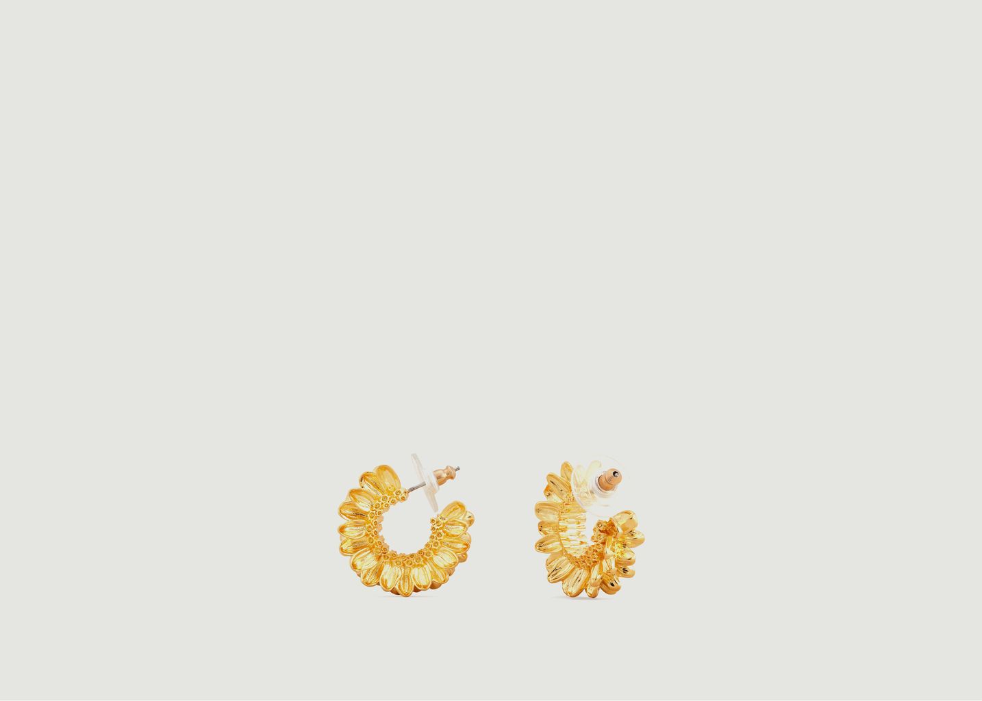 Kreolen-Ohrringe mit Sonnenblumenblättern - Les Néréides