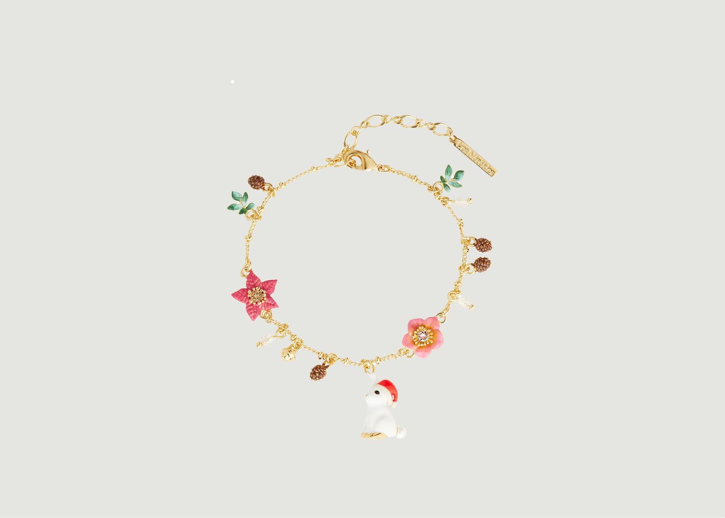 Bracelet charms lapin Noël Enchanté  - Les Néréides