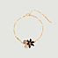 Bracelet fin fleur de lys et verre taillé - Les Néréides