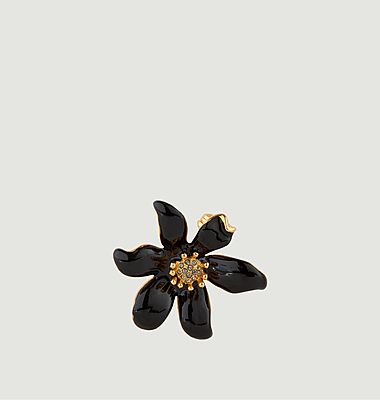 Gold-plated brooch with lily