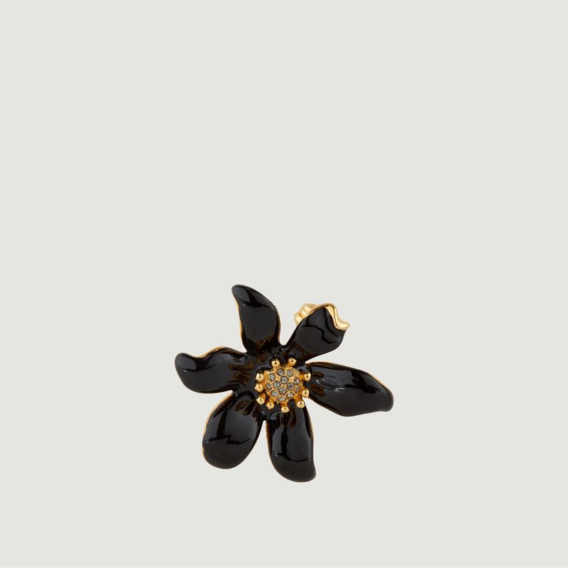 Gold-plated brooch with lily - Les Néréides