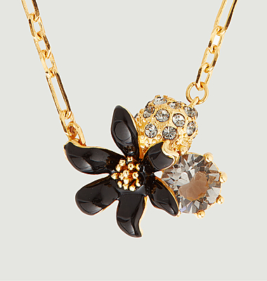 Chain necklace with fleur-de-lis pendant
