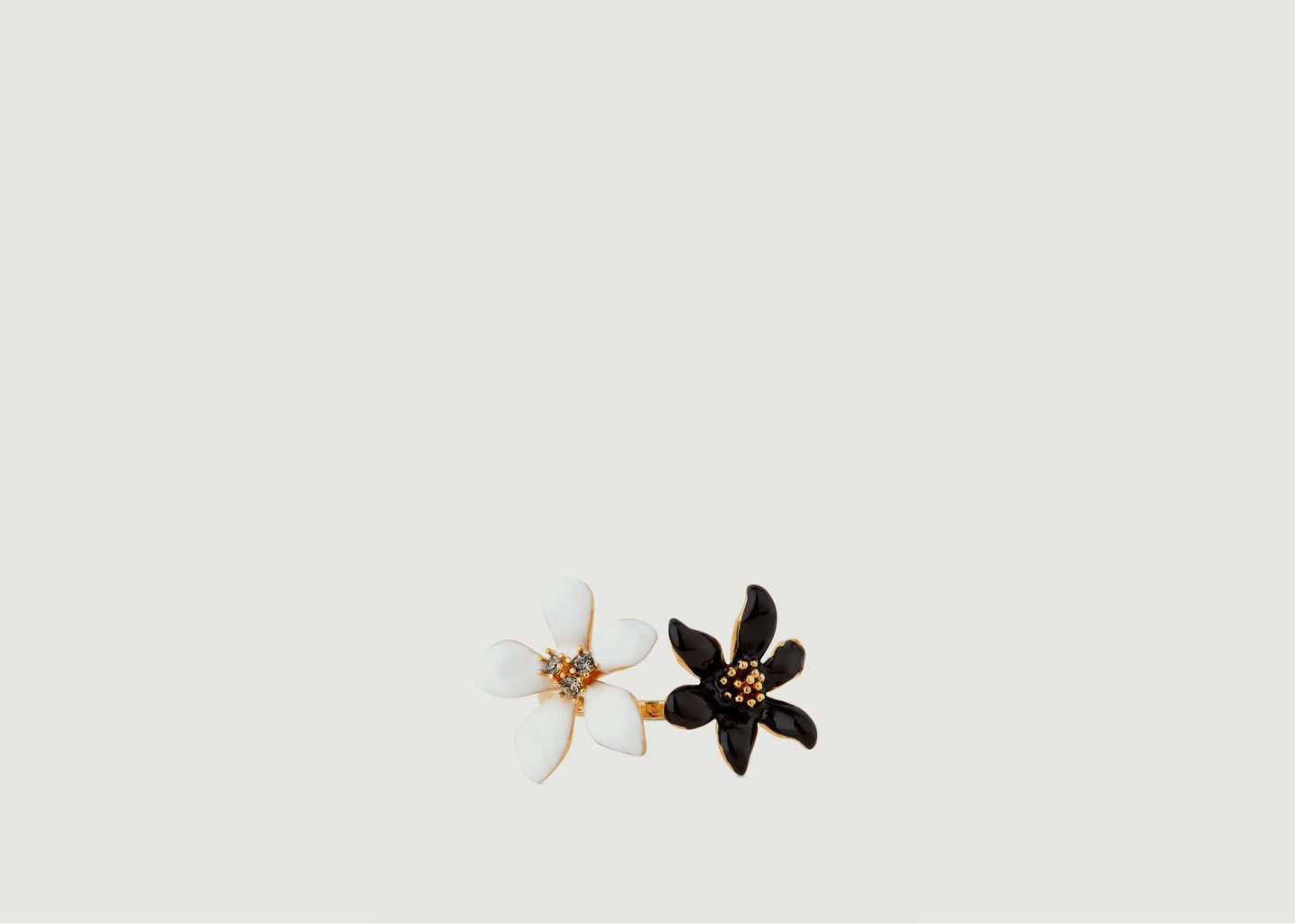 Bague ajustable fleur de lys et renoncule - Les Néréides