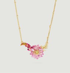 Lotus flower necklace Les Néréides
