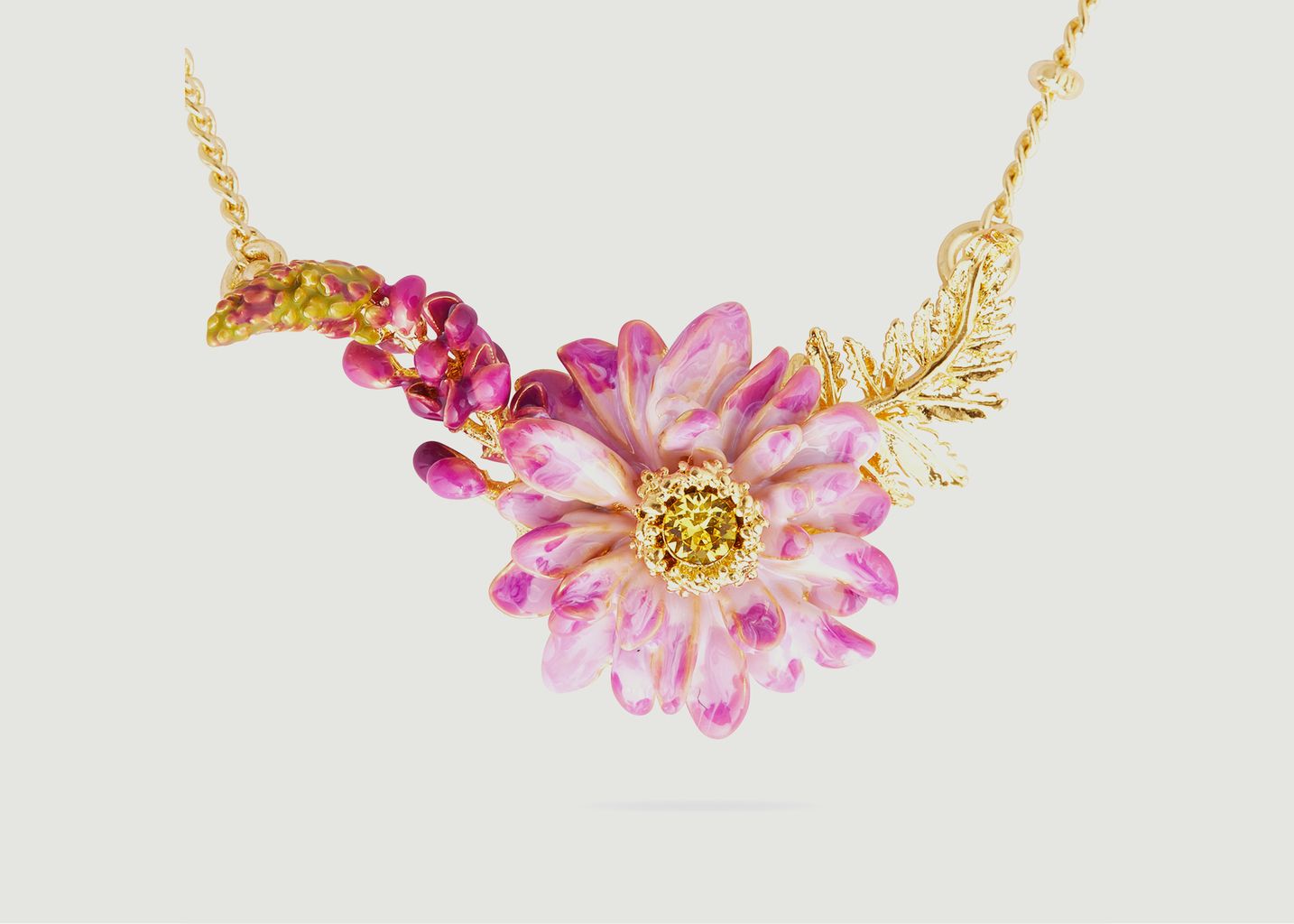 Lotusblume und Lupine Necklace - Les Néréides