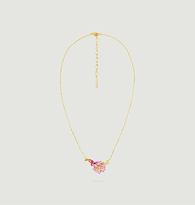 Lotus flower and lupine necklace
