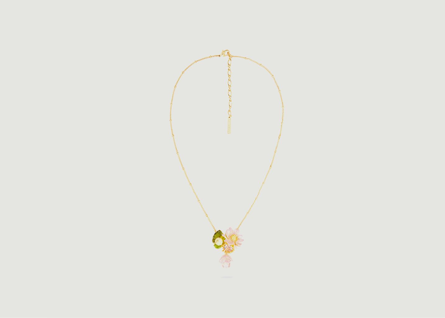 Fine necklace with lotus flower pendant - Les Néréides