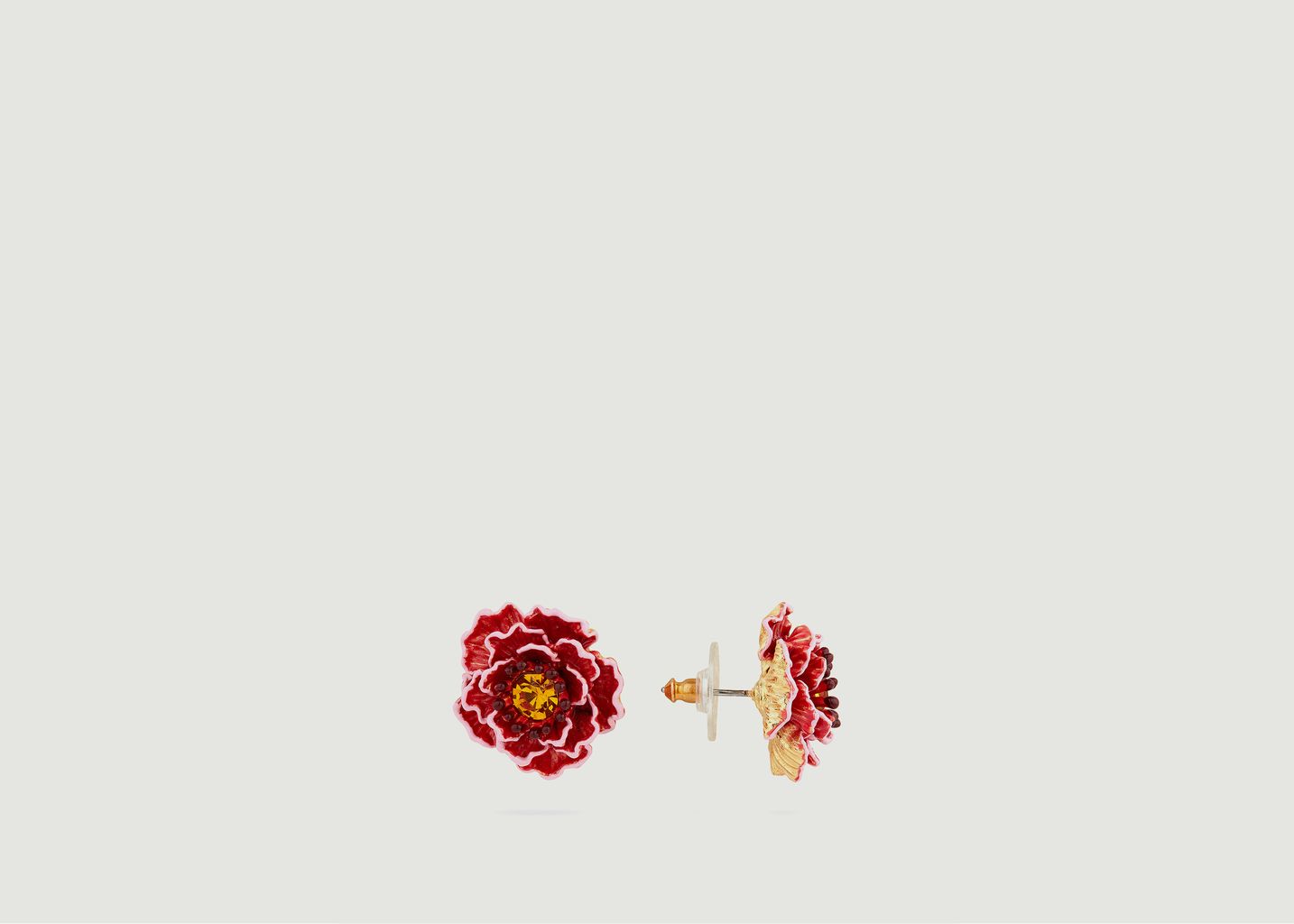 Peach blossom earrings - Les Néréides
