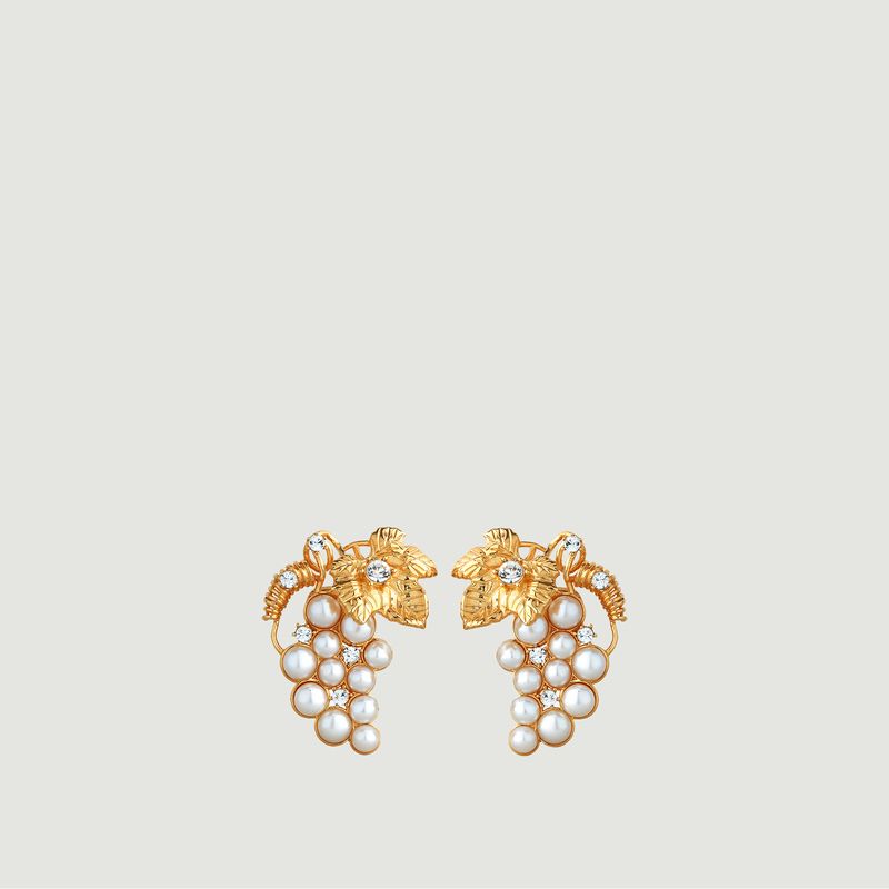 Earrings cluster of grapes cultured pearls - Les Néréides