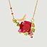 Fine necklace with faceted stone and butterfly pendant - Les Néréides