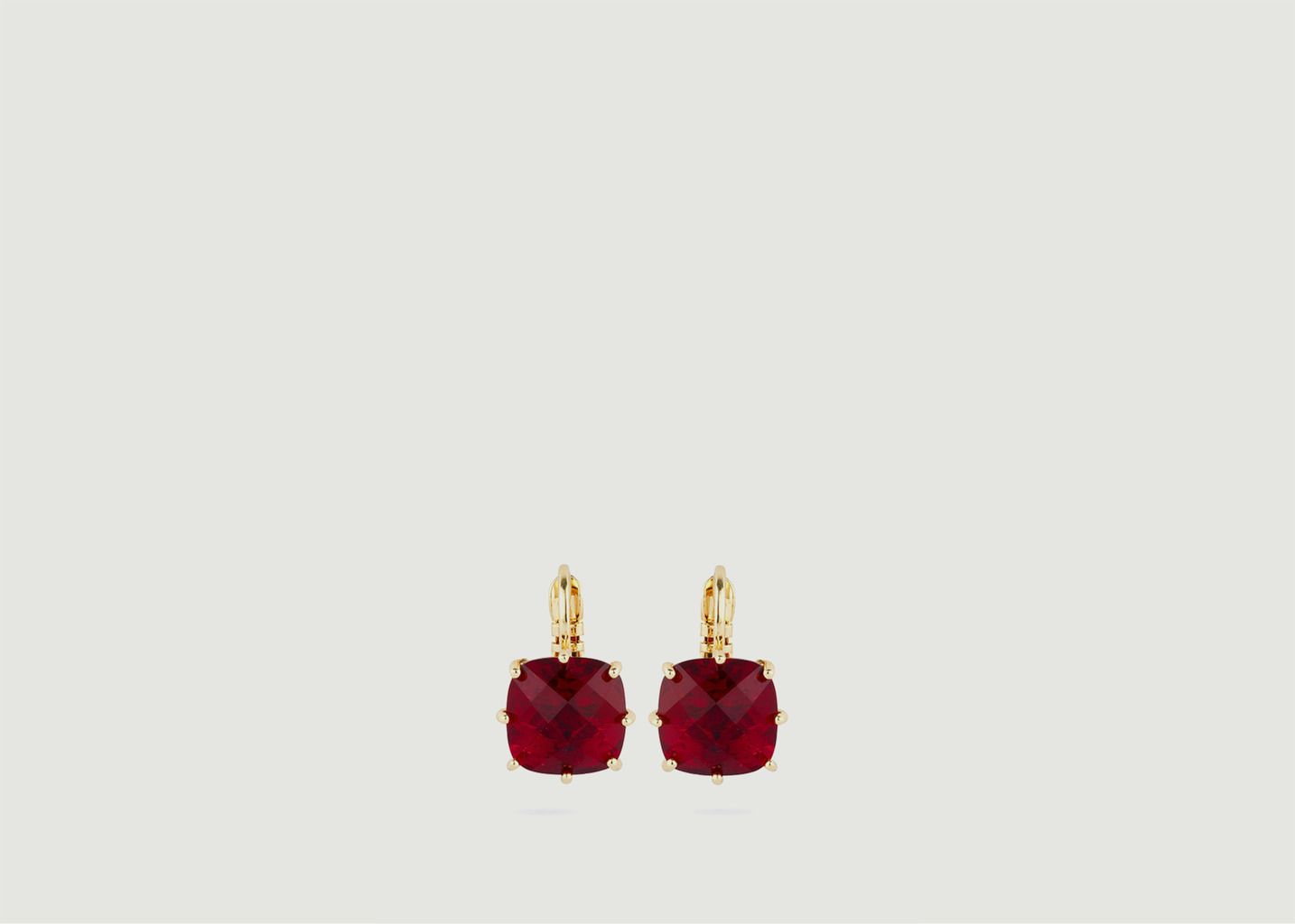 Square sleeper earrings La Diamantine - Les Néréides