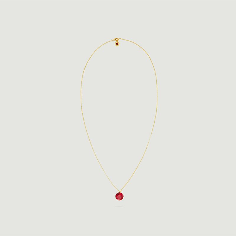 Fine necklace with round pendant La Diamantine - Les Néréides