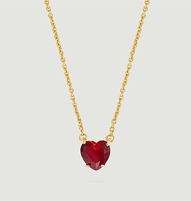 Fine necklace with heart pendant La Diamantine