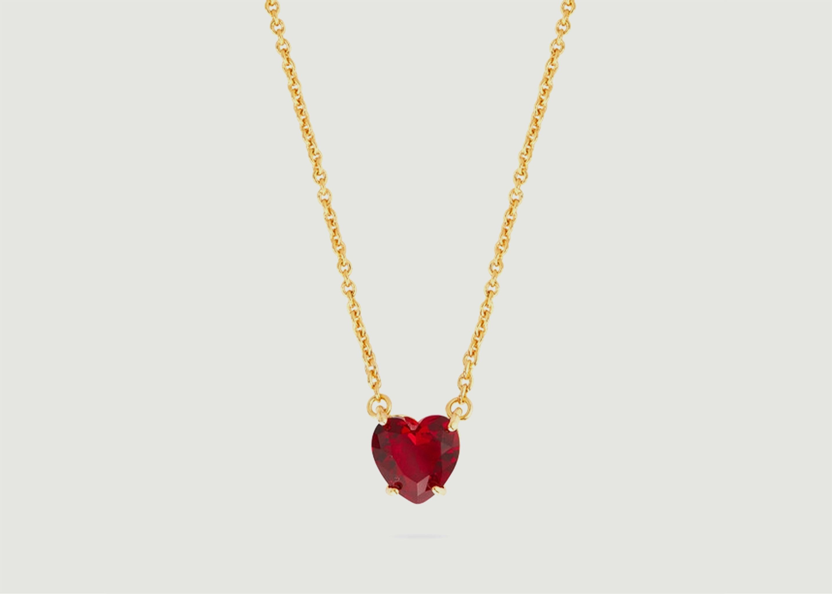 Fine necklace with heart pendant La Diamantine - Les Néréides
