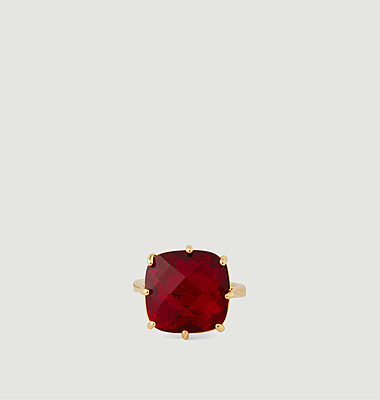 Bague solitaire carrée La Diamantine 