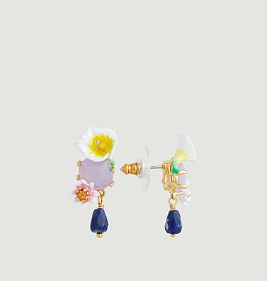 Floating garden earrings