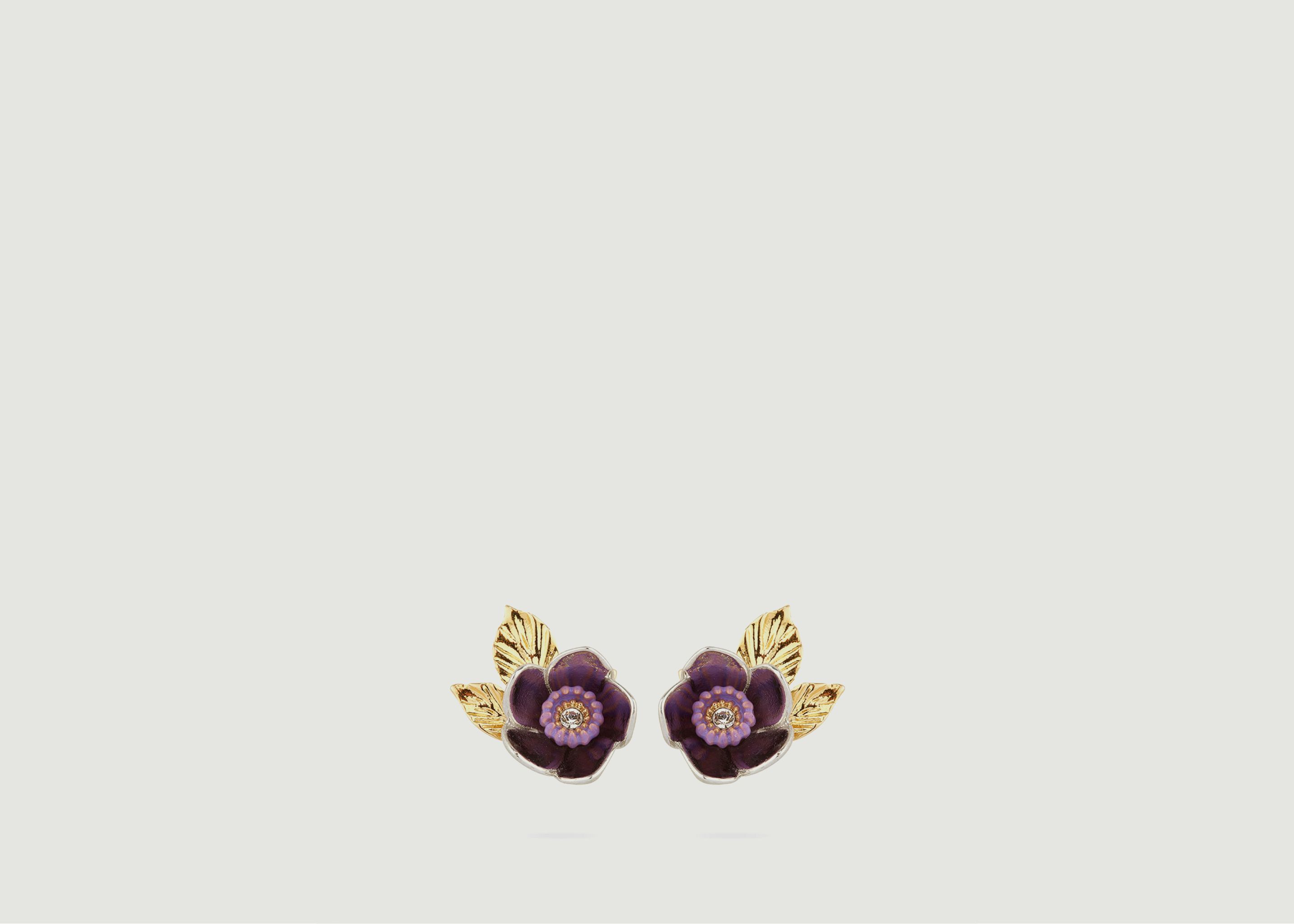 Earring stem Passiflora galactic - Les Néréides