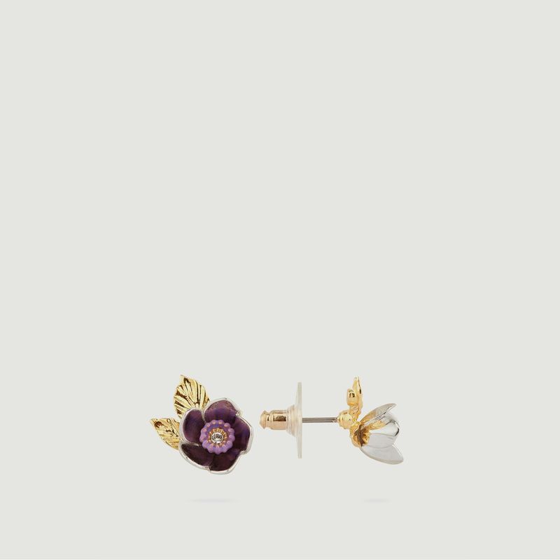 Earring stem Passiflora galactic - Les Néréides