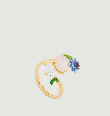 Adjustable ring Poème en Fleurs