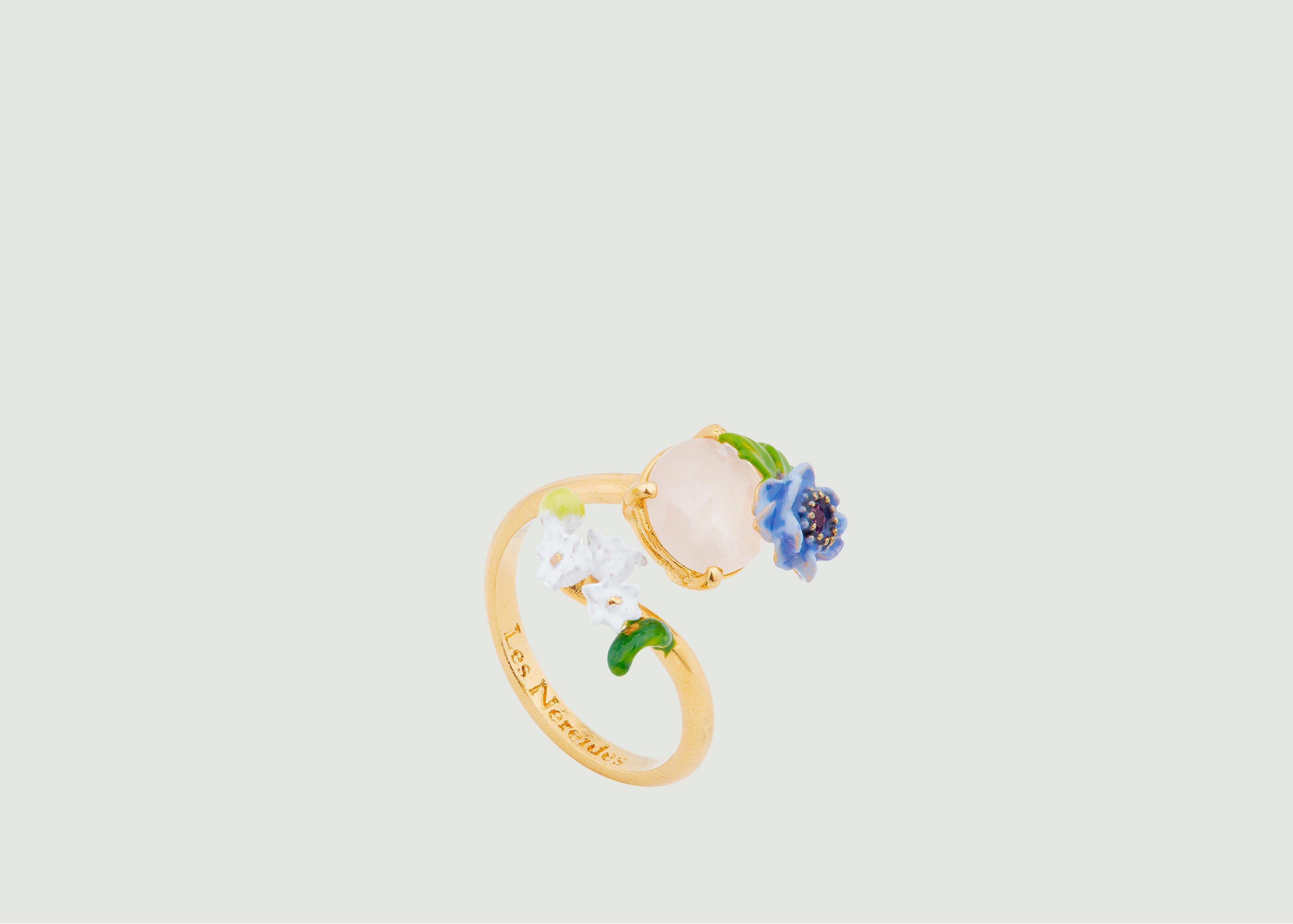 Adjustable ring Poème en Fleurs - Les Néréides