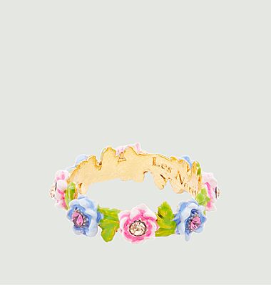 Flower crown ring Poème en Fleurs