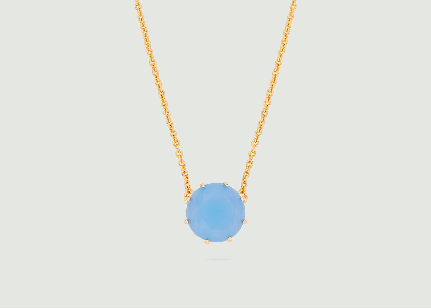 Halskette Runder Anhänger La Diamantine Bleu - Les Néréides