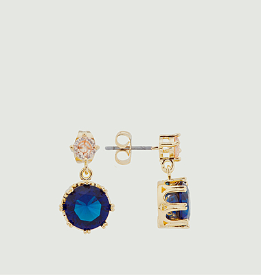 Pendant earrings with Colorama stones