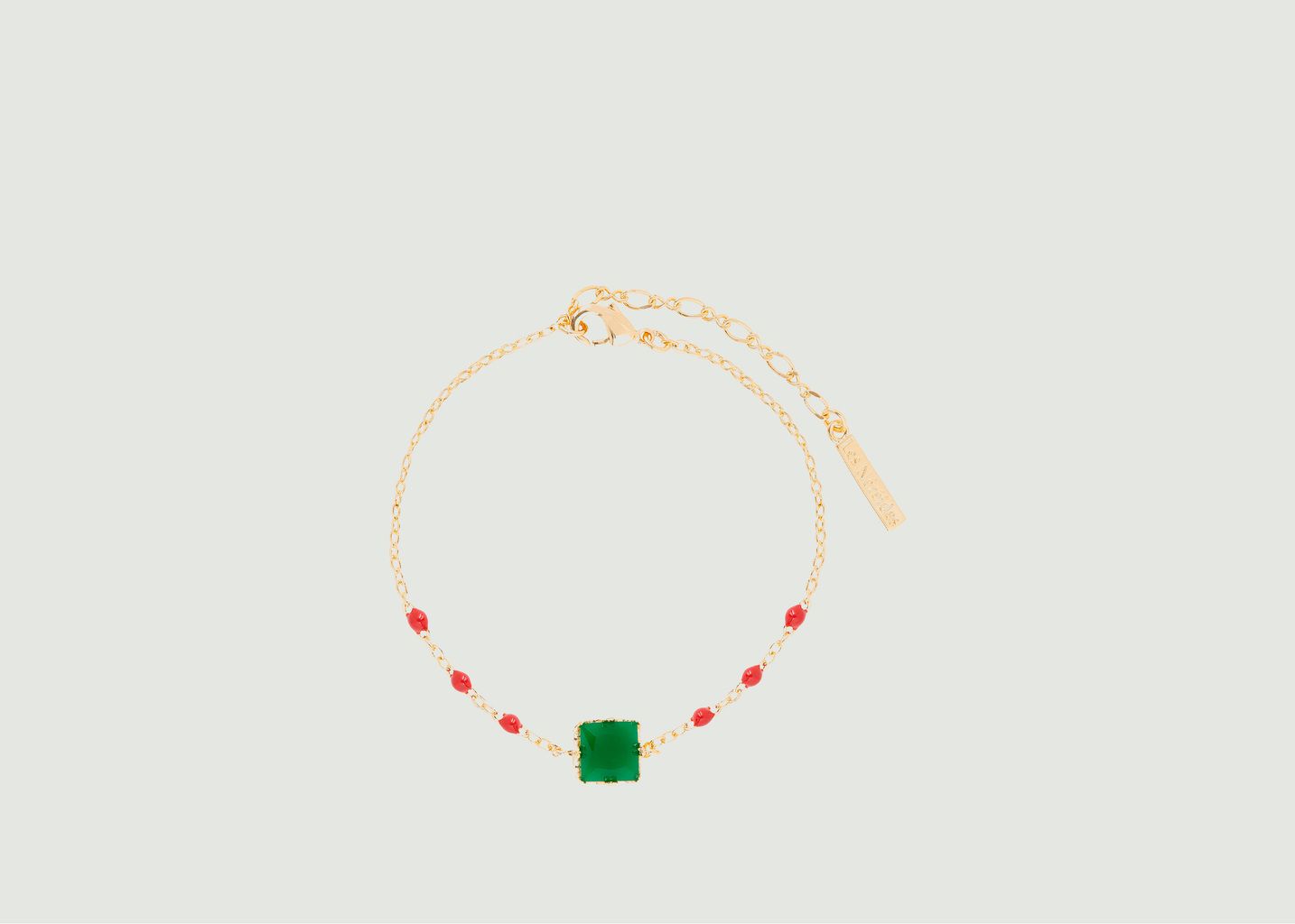 Bracelet chaîne avec pierre carrée Colorama - Les Néréides