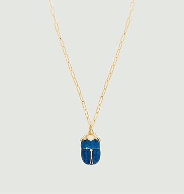 Necklace chain with scarab pendant Les Amulettes