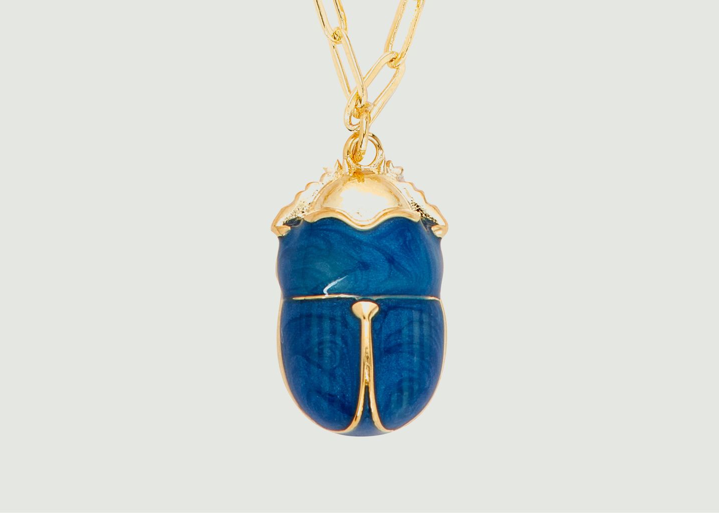 Collier chaîne avec pendentif scarabée Les Amulettes - Les Néréides