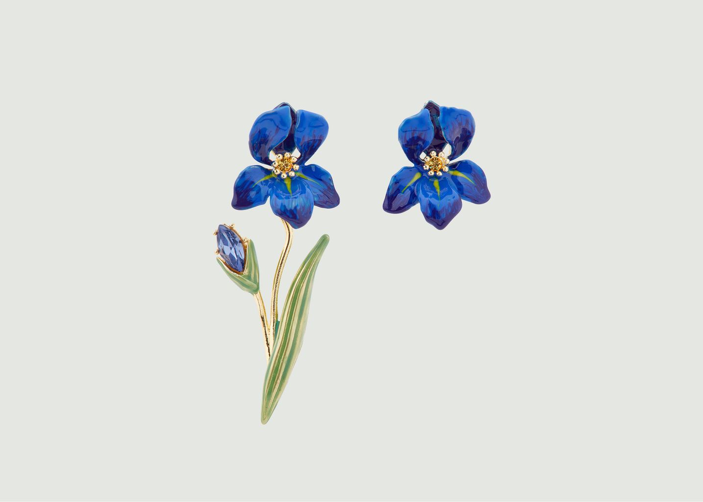 Boucles d'oreilles tige Les Iris de Vincent - Les Néréides