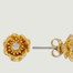 Gold Floral Earrings - Les Néréides