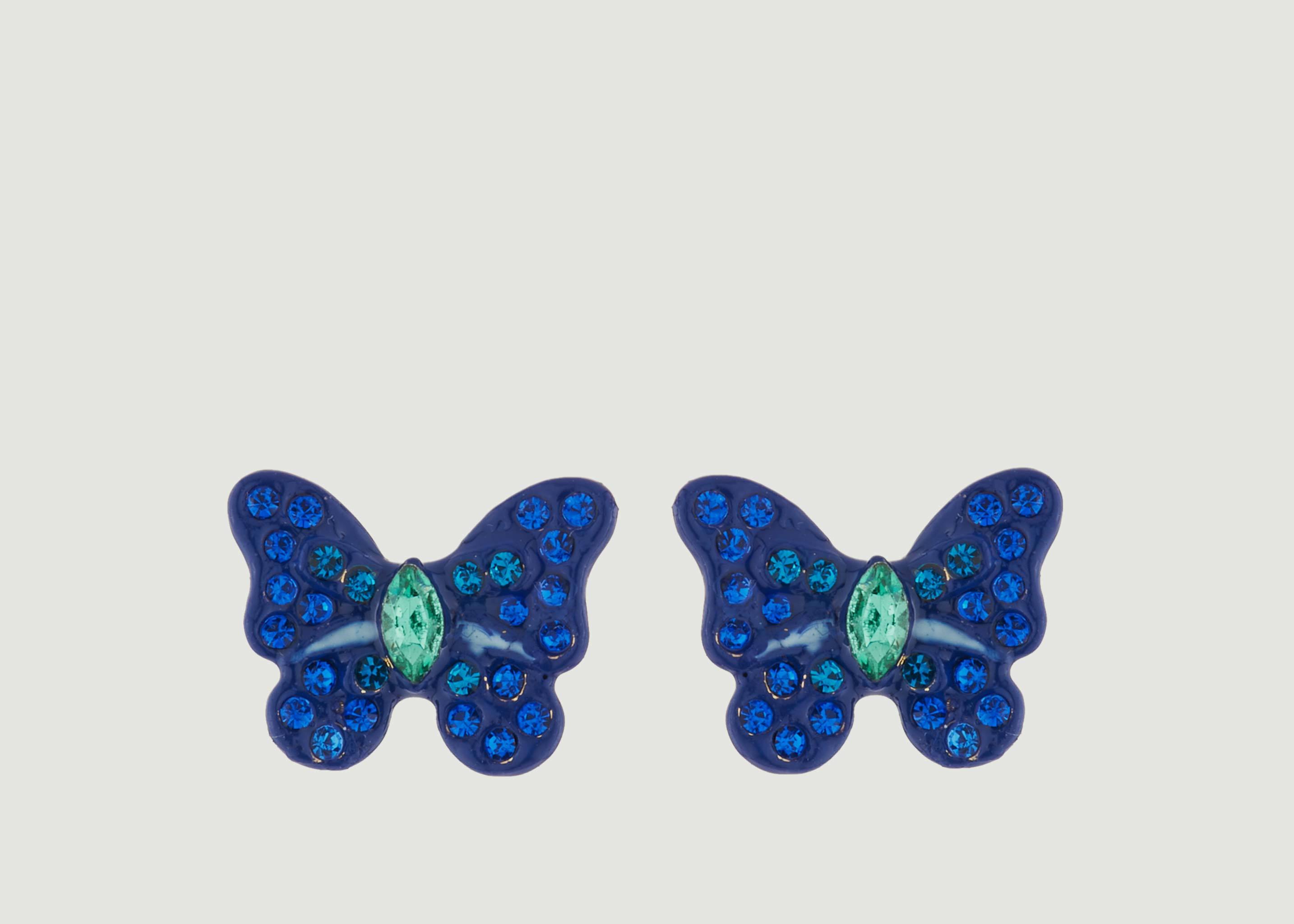 Boucles D'Oreilles Papillon Avec Pierres - Les Néréides