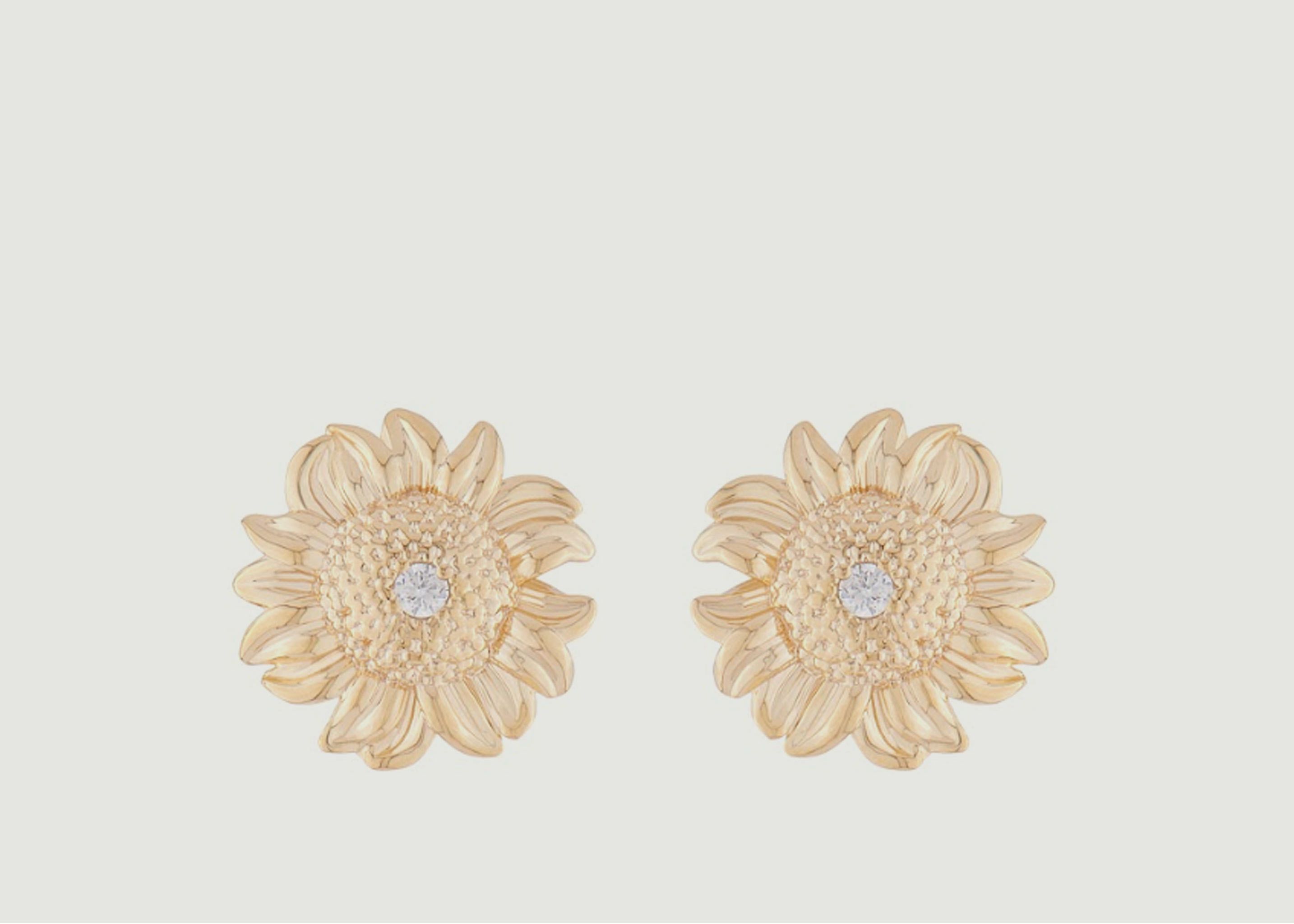 Sunflower stud earrings - Les Néréides