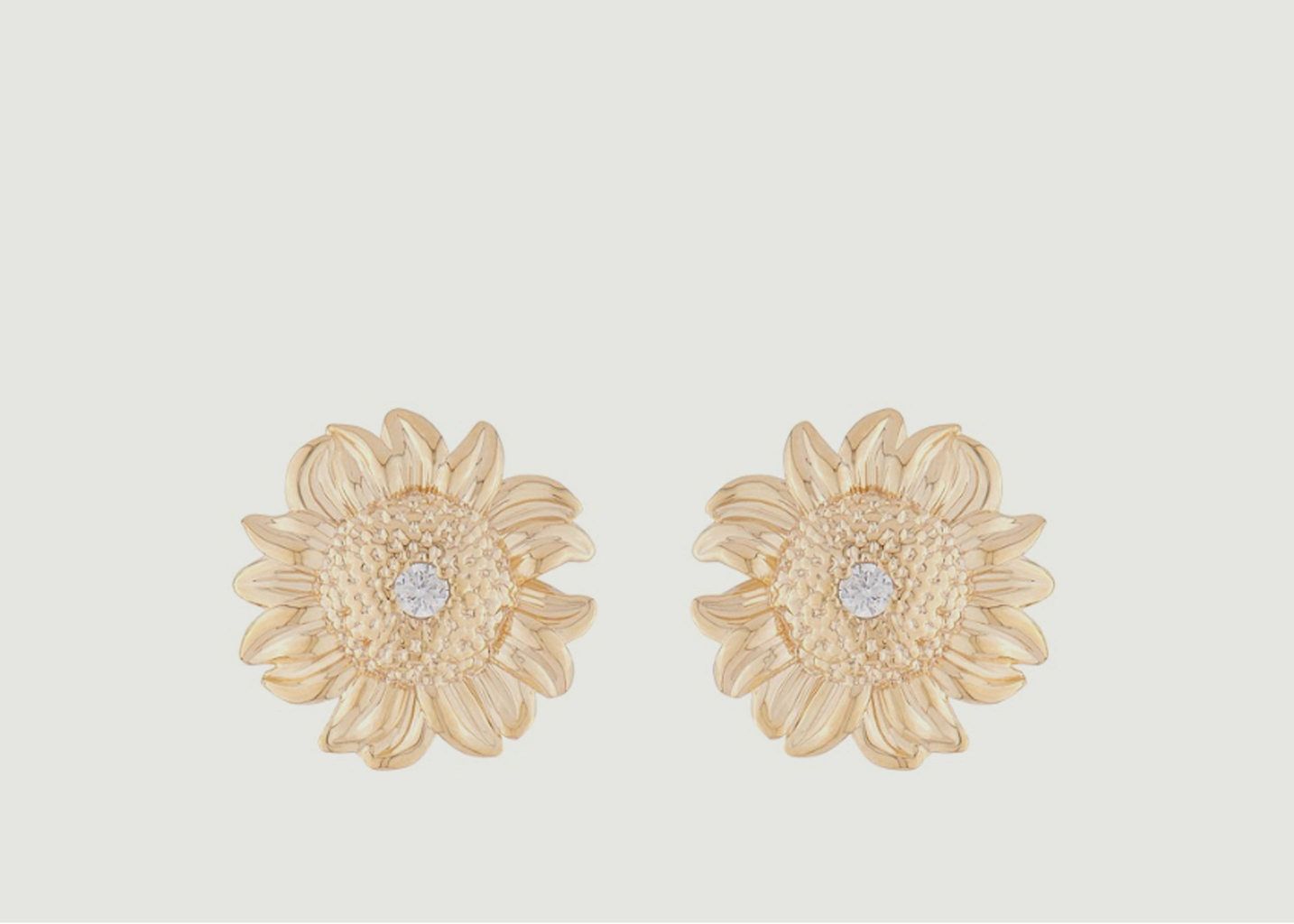 Sunflower stud earrings - Les Néréides