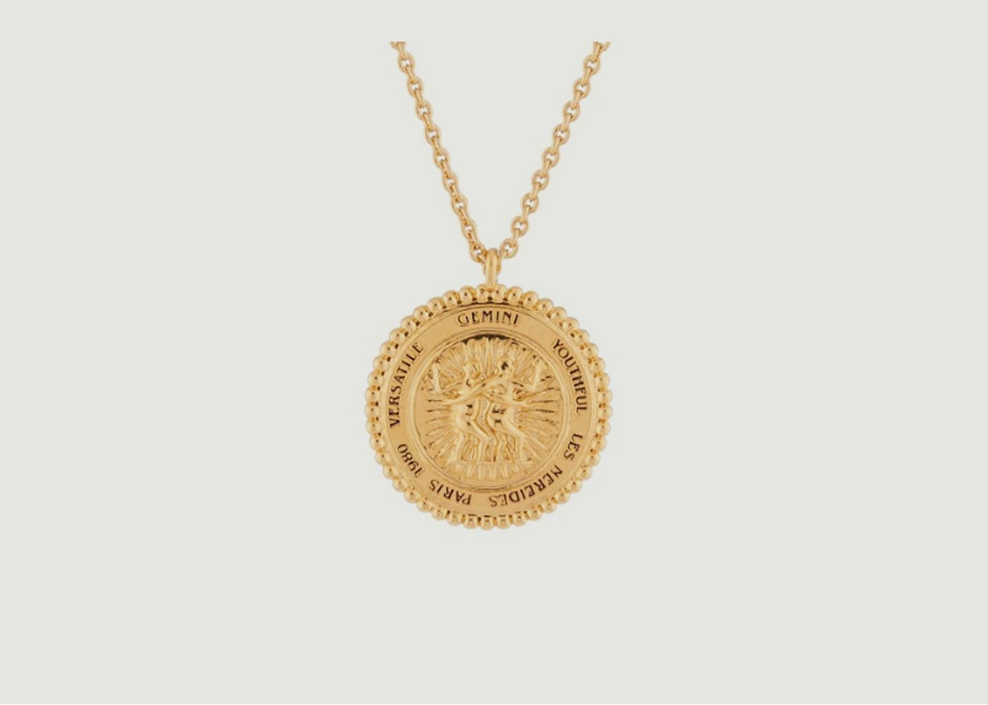 Gemini zodiac sign necklace - Les Néréides