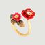 Duo of wild roses adjustable ring - Les Néréides