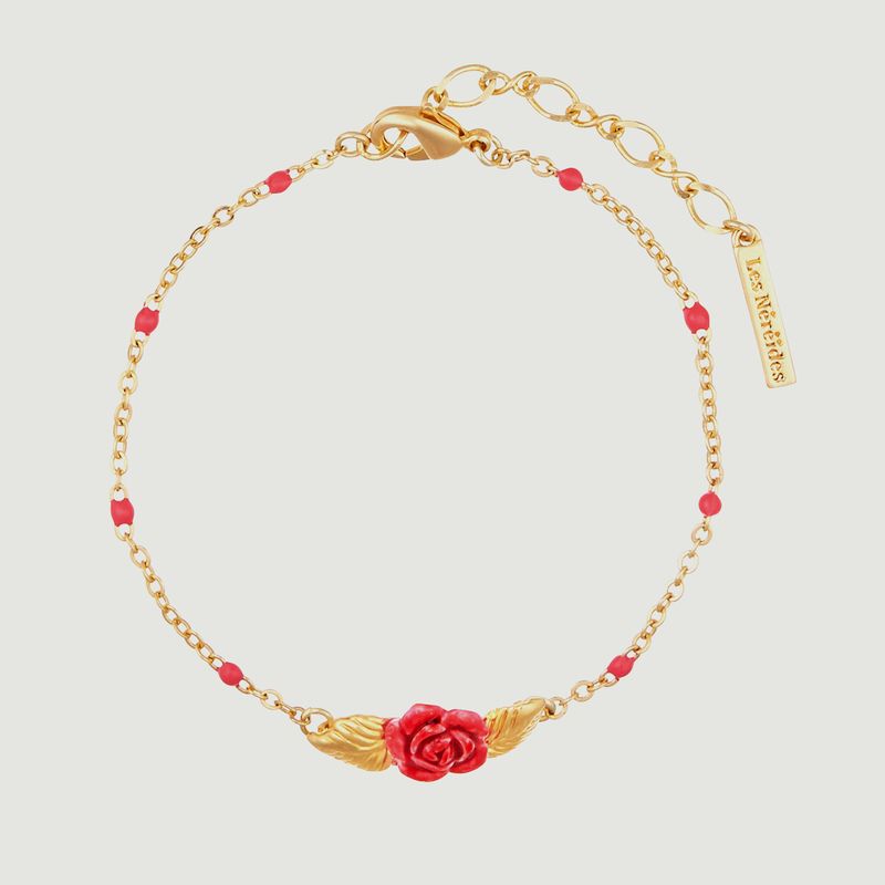 Bracelet fin ajustable bouton de rose - Les Néréides
