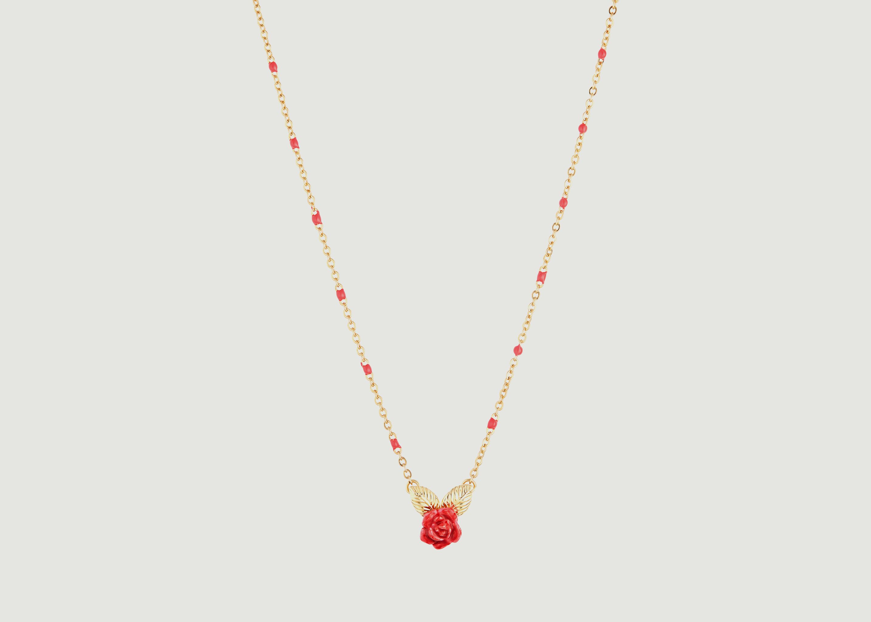 Rose bud pendant necklace - Les Néréides